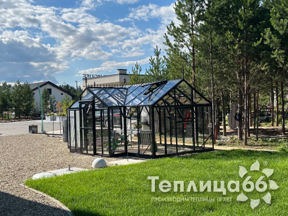 Теплица Рада Гарденикс PRO 120° с тамбуром, под стекло, ширина 3 м. (калькулятор)