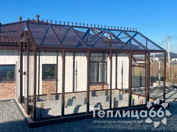 Теплица Рада Гарденикс 3 С под стекло, ширина 3,0 м. (калькулятор)